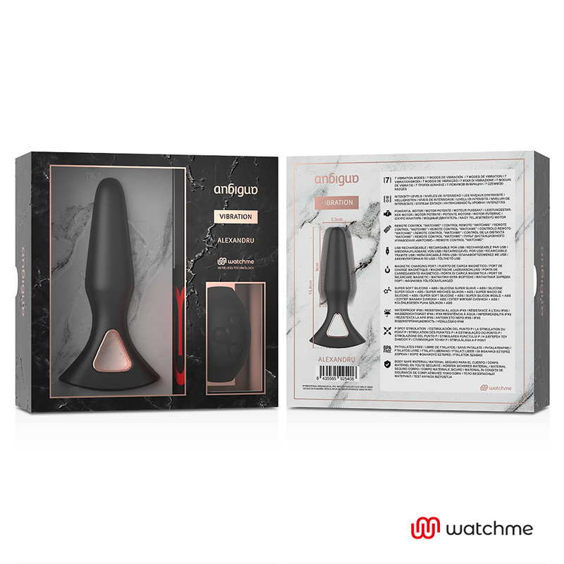 ANBIGUO - WATCHME FERNBEDIENUNG VIBRATOR ANAL PLUG ALEXANDRU