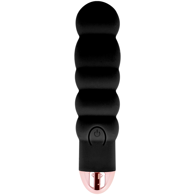 DOLCE VITA - AUFLADBARER VIBRATOR SECHS SCHWARZ 7 GESCHWINDIGKEITEN