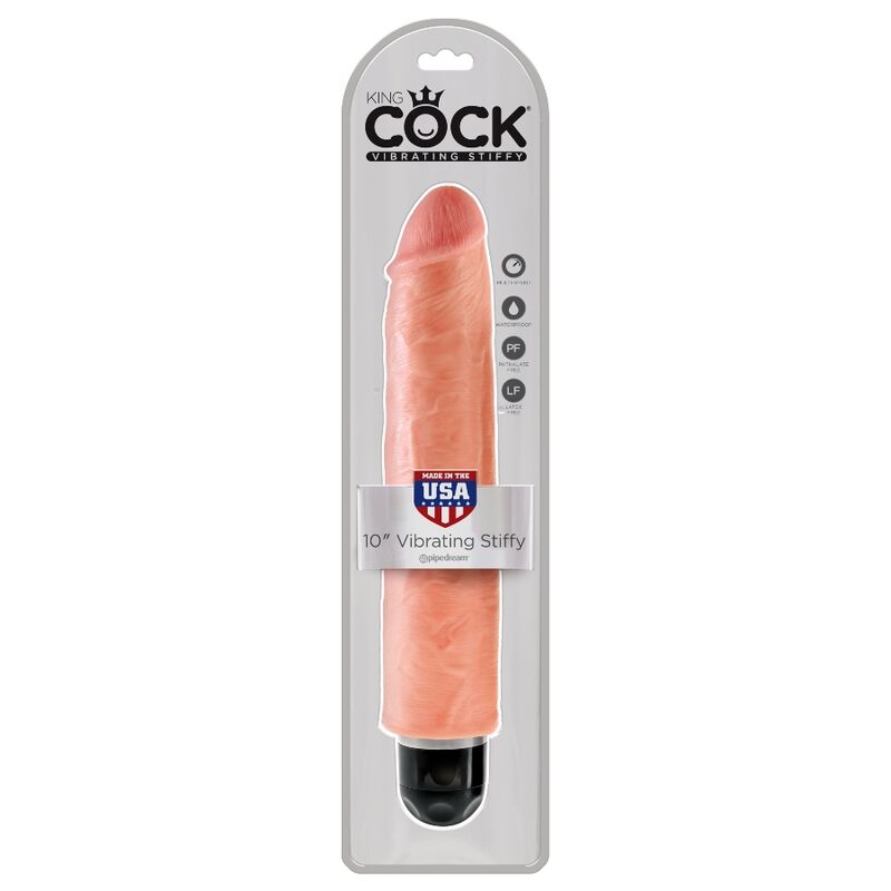 KING COCK - STEIFER REALISTISCHER VIBRATOR 25.4 CM NATÜRLICH