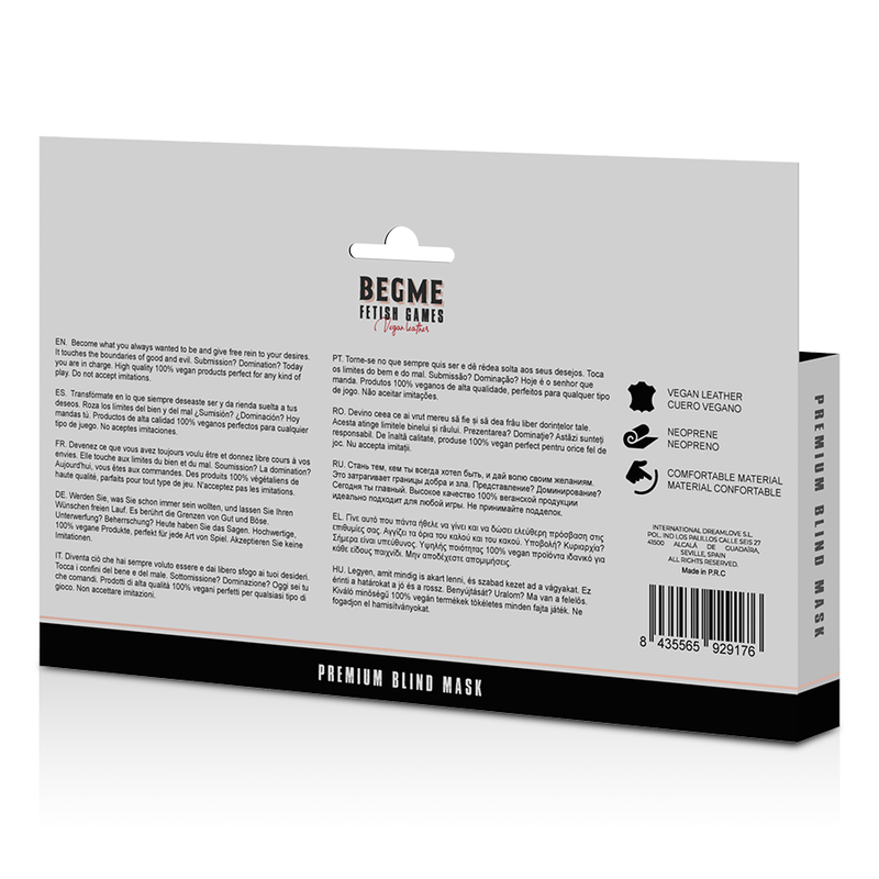 BEGME - BLACK EDITION PREMIUM BLINDMASKE