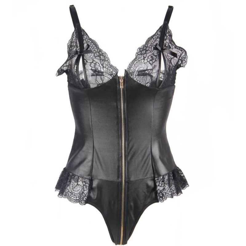 QUEEN LINGERIE - TEDDY MIT REISSVERSCHLUSS S/M