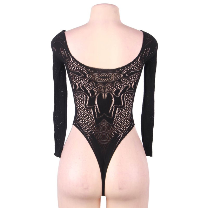 QUEEN LINGERIE - LANGARM TEDDY S/L