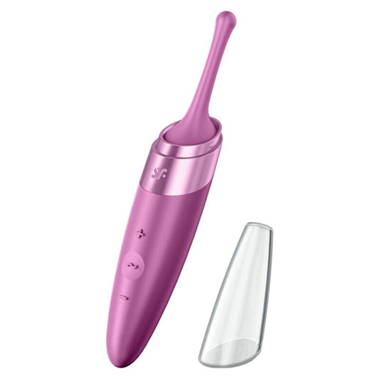 SATISFYER - TWIRLING DELIGHT CLIT TIP VIBRATOR LILA