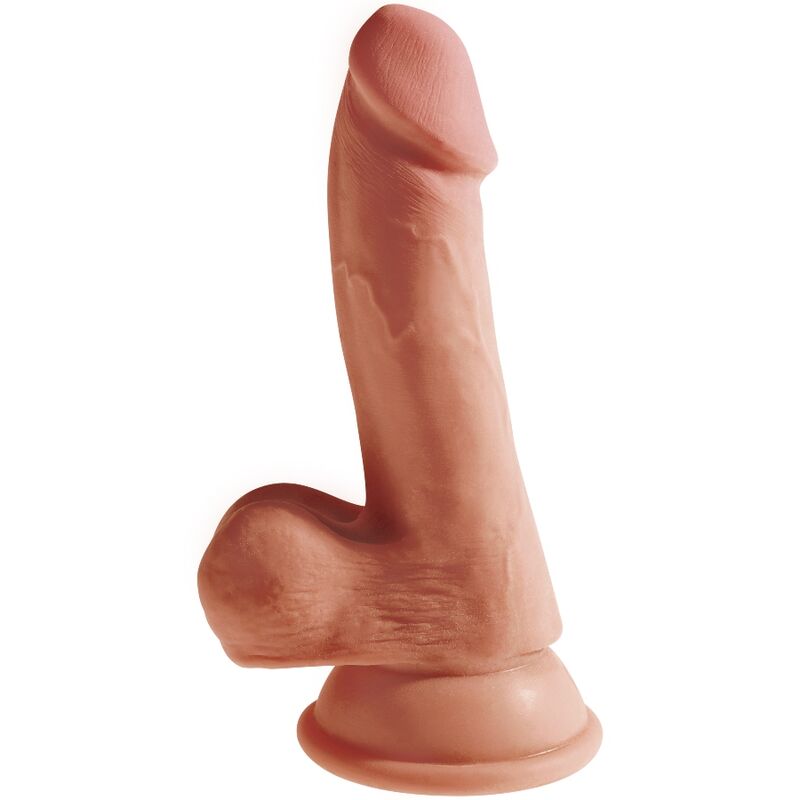 KING COCK - PLUS 3D DILDO MIT EIER 17 CM