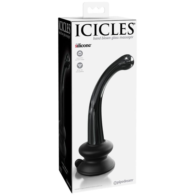 ICICLES - N. 87 GLASDILDO MIT SAUGNAPF