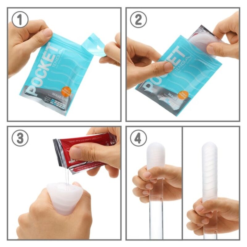 TENGA - WAVE LINE POCKET MASTURBATOR