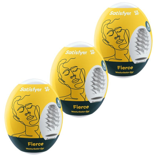 SATISFYER - 3 MASTURBATOR EIER FIERCE