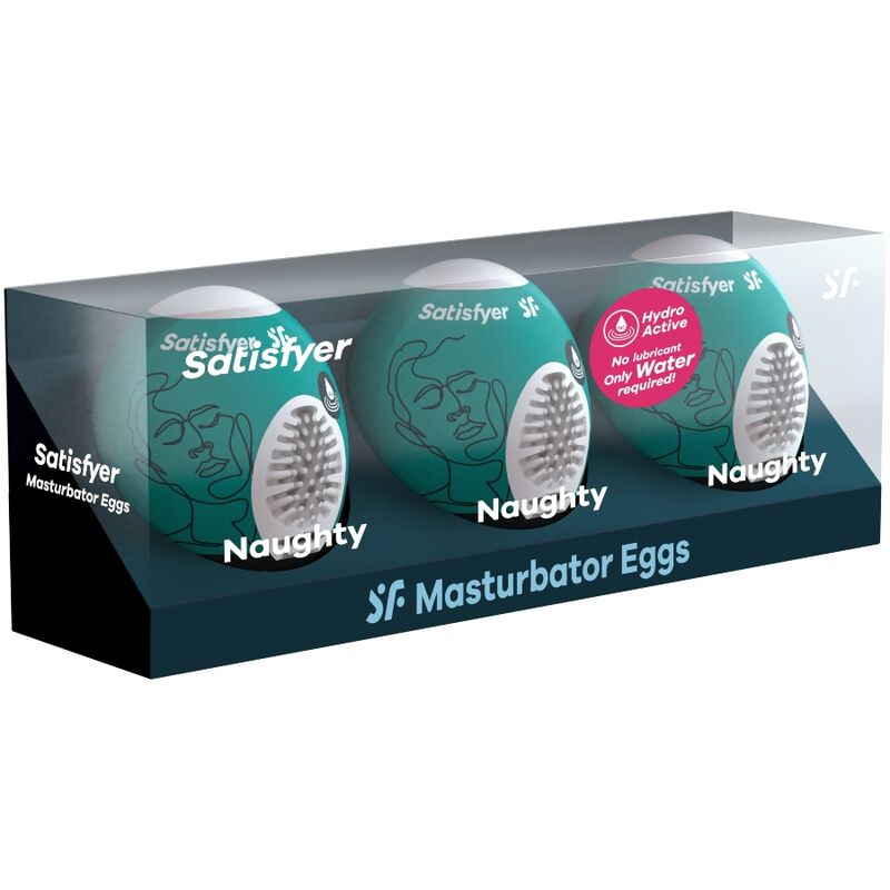 SATISFYER - 3 MASTURBATOR EIER NAUGHTY