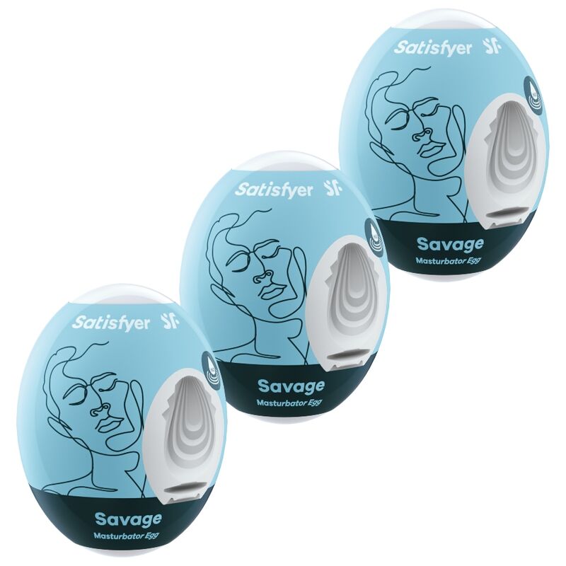 SATISFYER - 3 MASTURBATOR EIER SAVAGE