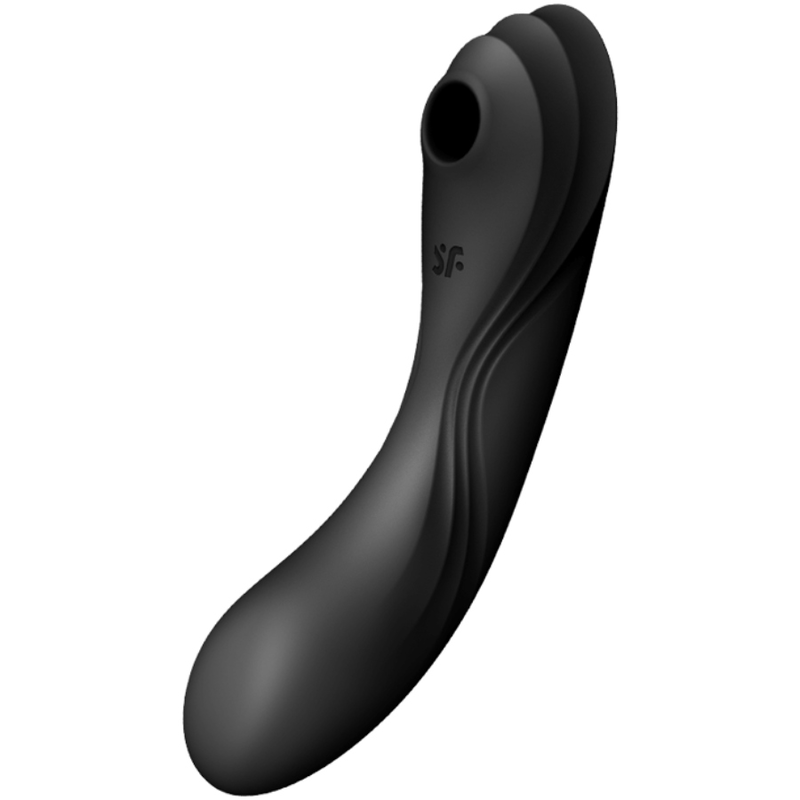 SATISFYER - CURVY TRINITY 4 AIR PULSE VIBRATOR SCHWARZ