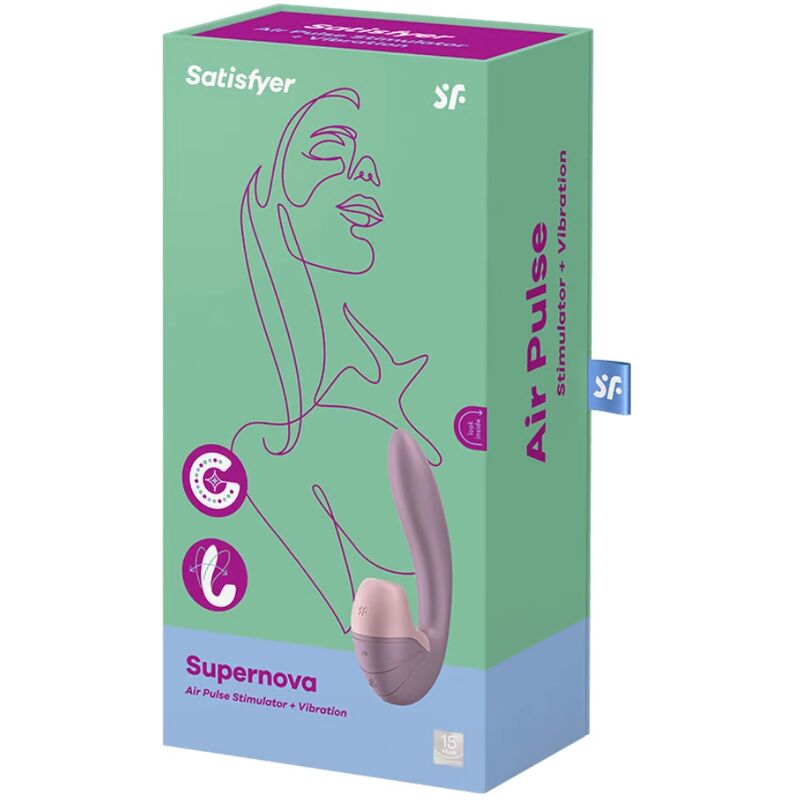 SATISFYER - SUPERNOVA LUFTPULSSTIMULATOR & VIBRATION WEISS