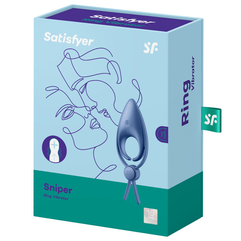 SATISFYER - SNIPER RINGVIBRATOR BLAU