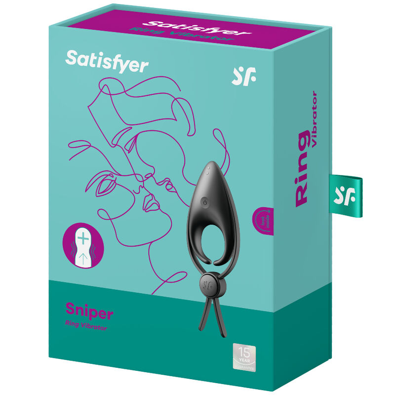 SATISFYER - SNIPER RINGVIBRATOR BLAU