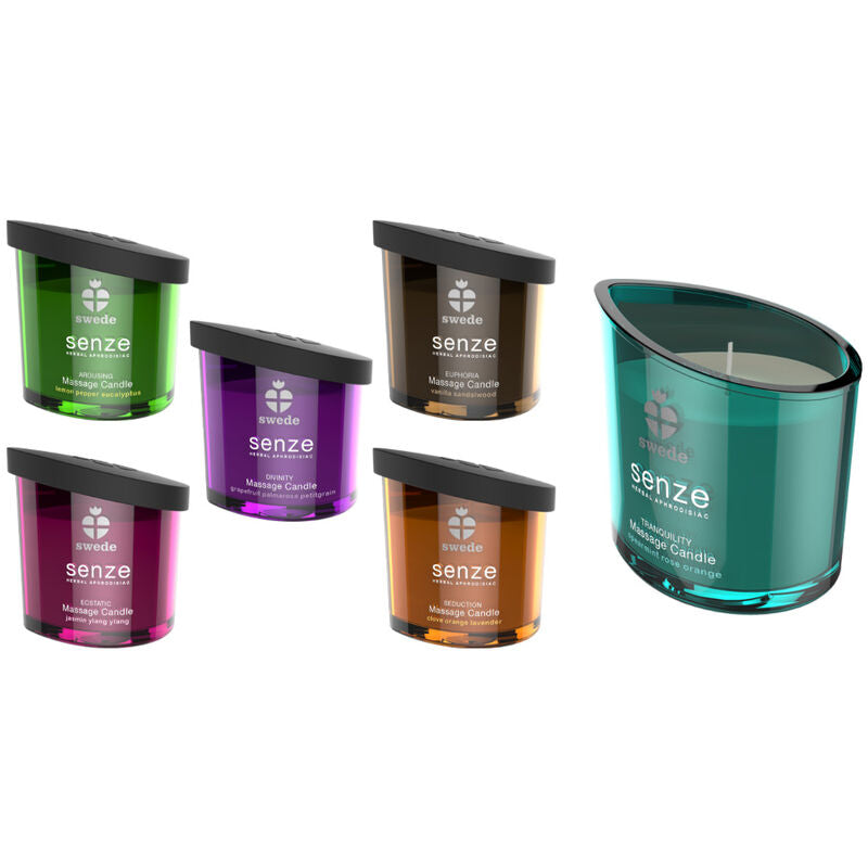 SWEDE - SENZE TRANQUILLITY MASSAGEKERZE - SPEARMINT, ROSE, ORANGE