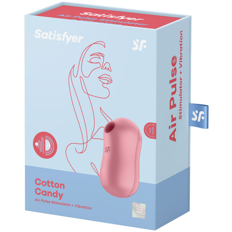 SATISFYER - COTTON CANDY AIR PULSE STIMULATOR & VIBRATOR LILA