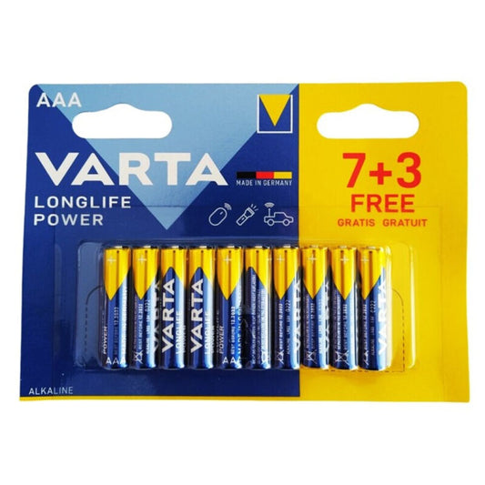 VARTA - LONGLIFE POWER ALKALINE BATTERIE AAA LR03 10 ST