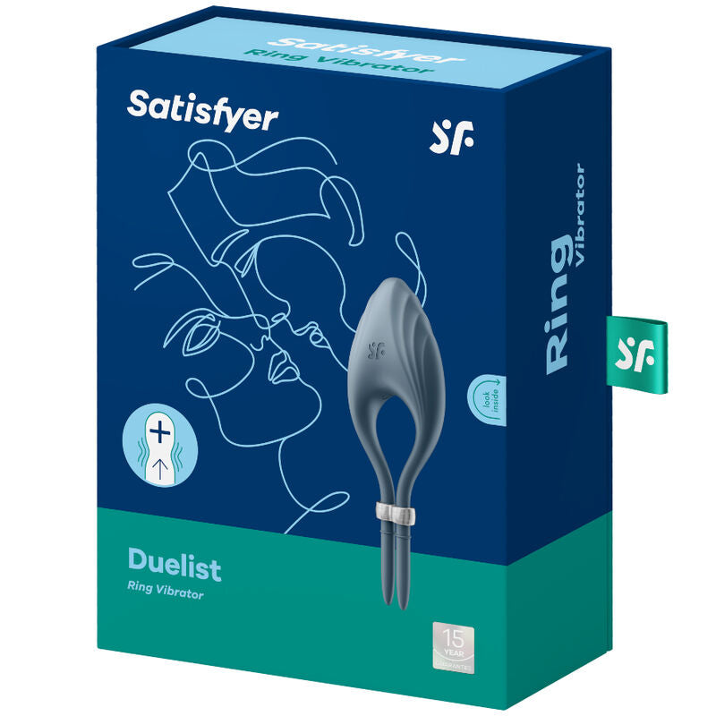 SATISFYER - DUELIST RINGVIBRATOR BLAU