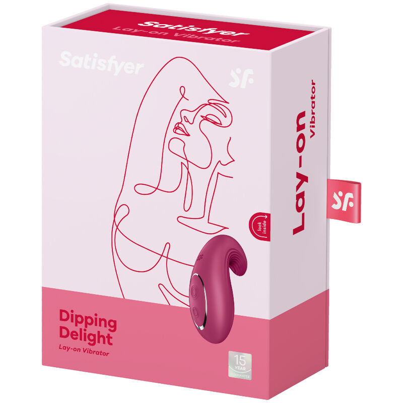 SATISFYER - DIPPING DELIGHT AUFLEGVIBRATOR BLAU