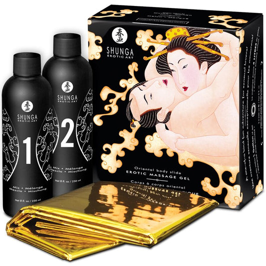 SHUNGA - ORIENTALISCHES MELONE-MANGO-EROTISCHES KÖRPER-ZU-KÖRPER-MASSAGEGEL