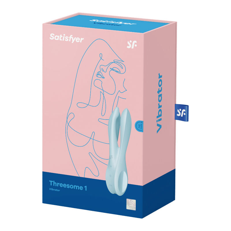 SATISFYER - THREESOME 1 VIBRATOR BLAU