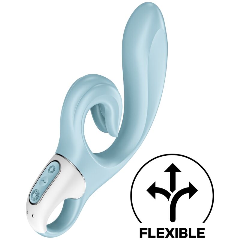 SATISFYER - LOVE ME RABBIT VIBRATION BLAU