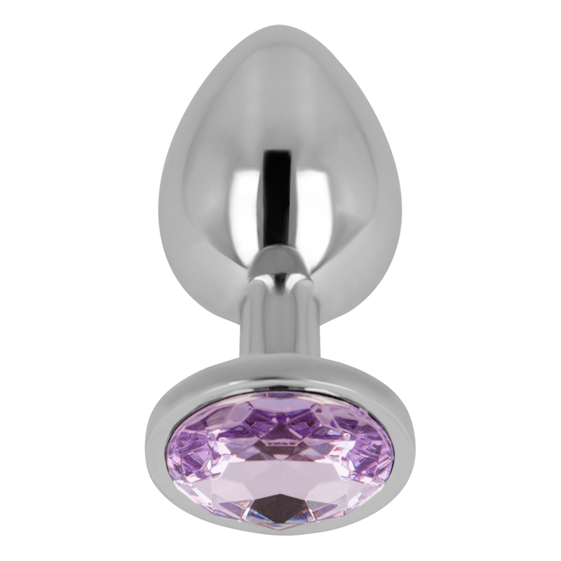 OHMAMA - ANALPLUG MIT VIOLETTEM KRISTALL 7 CM