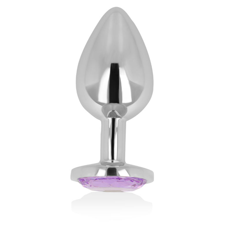 OHMAMA - ANALPLUG MIT VIOLETTEM KRISTALL 9 CM