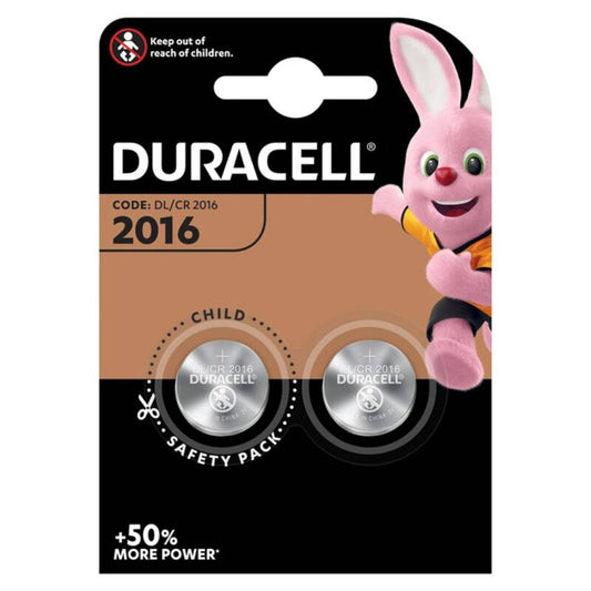 DURACELL - KNOPFBATTERIE LITIO CR2016 3V 2 EINHEIT