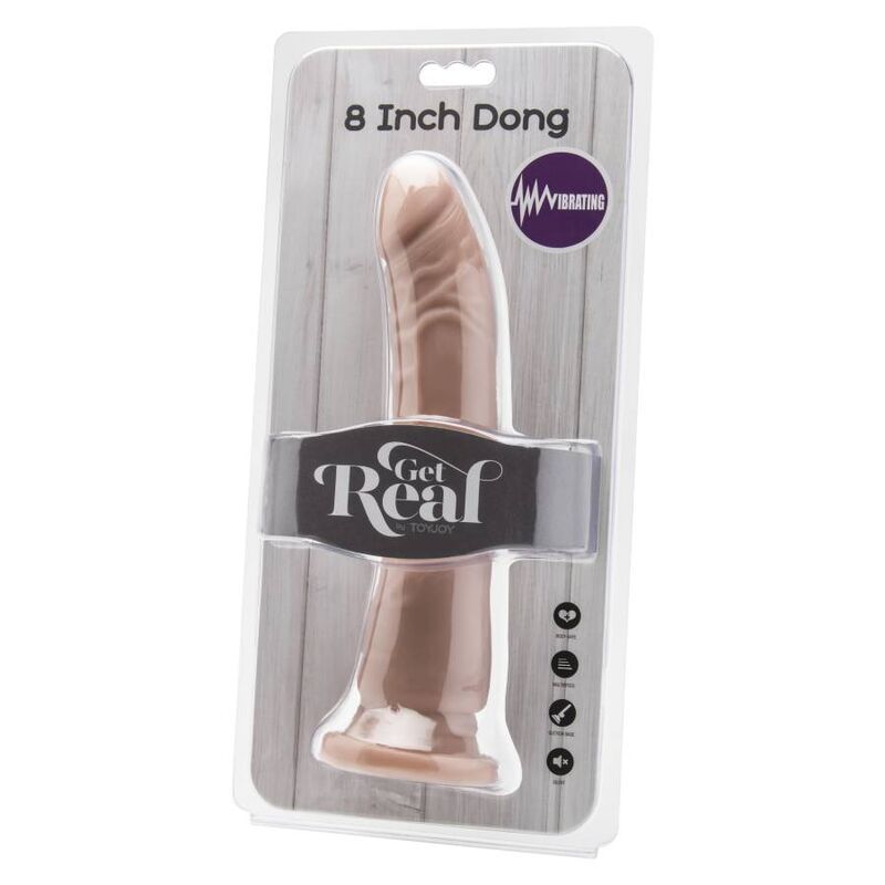 GET REAL - DONG 20,5 CM VIBRIERENDE HAUT