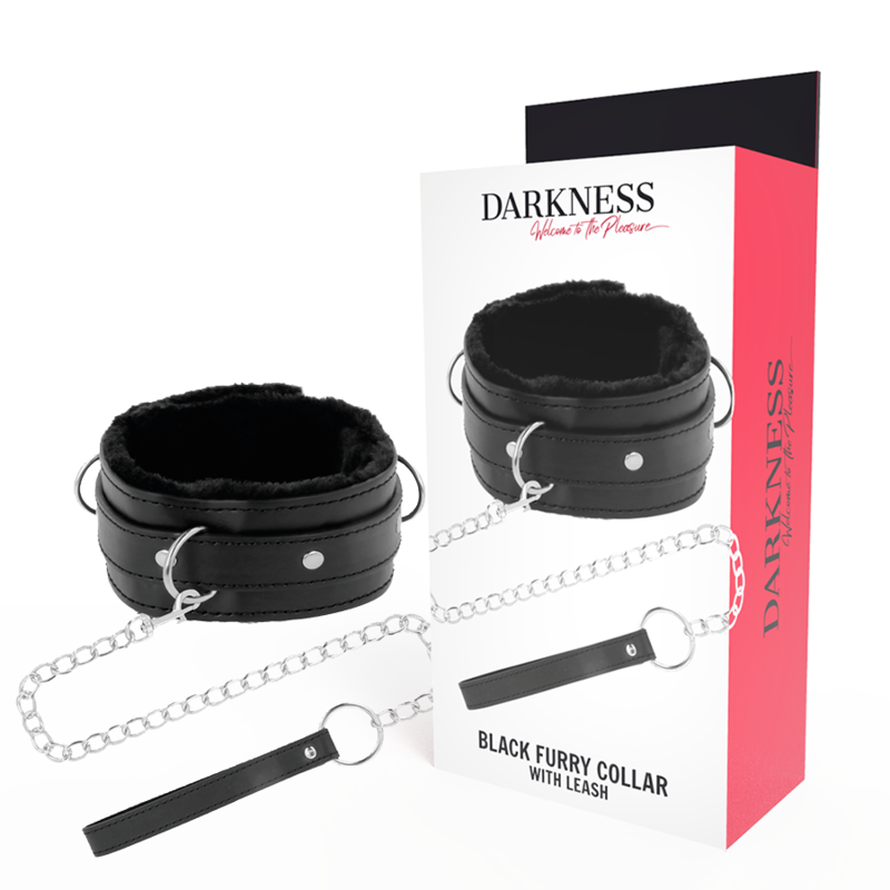 DARKNESS - BEQUEME HALSKETTE MIT LEDERKETTE