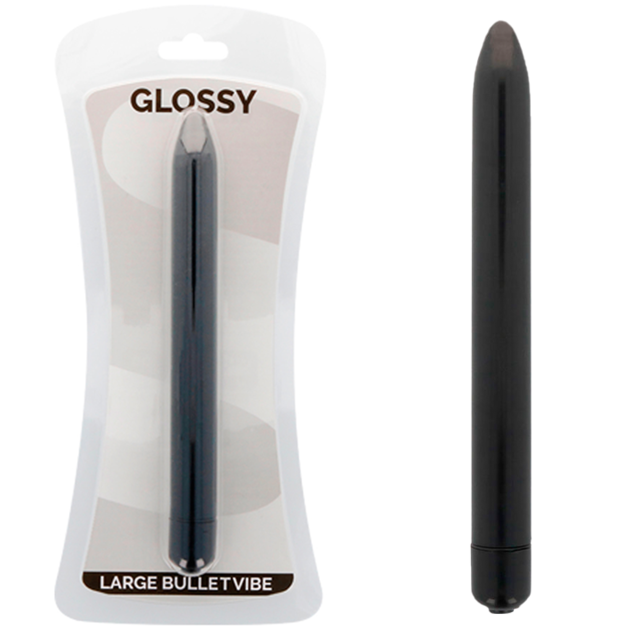 GLOSSY - SCHLANKER VIBRATOR SCHWARZ