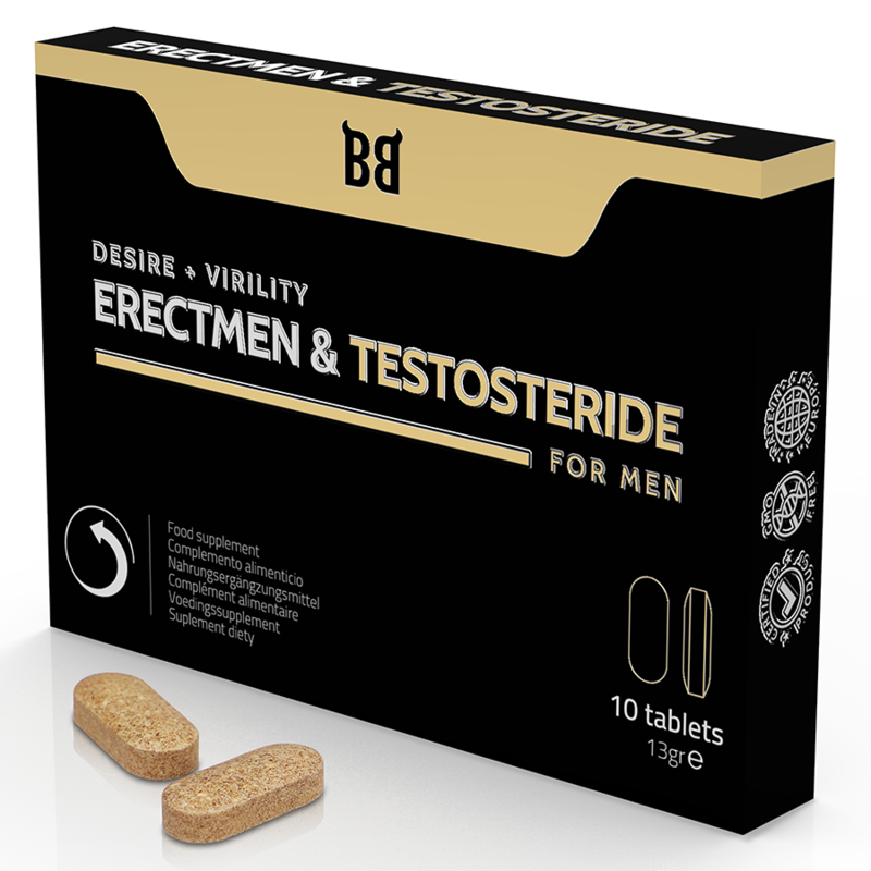 BLACK BULL - ERECTMEN & TESTOSTERID POWER UND TESTOSTERON FÜR MNNER 10 KAPSELN