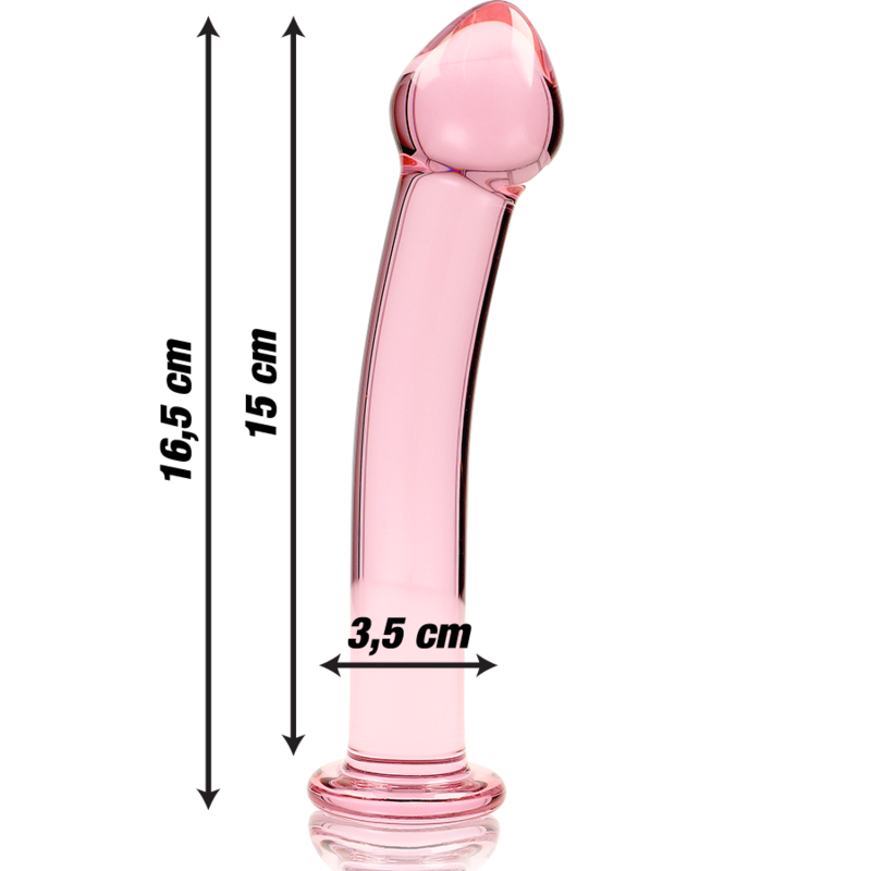 NEBULA SERIES BY IBIZA - MODELL 11 DILDO BOROSILIKATGLAS KLAR 16 CM -O- 3 CM