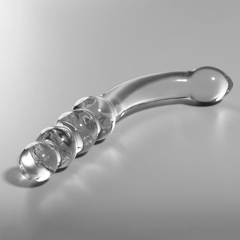 NEBULA SERIES BY IBIZA - MODELL 14 DILDO BOROSILIKATGLAS KLAR 18.5 CM -O- 3 CM