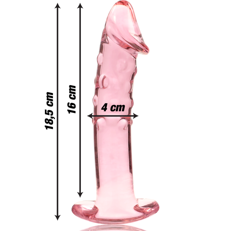 NEBULA SERIES BY IBIZA - MODELL 19 DILDO BOROSILIKATGLAS KLAR 18.5 CM -O- 4 CM