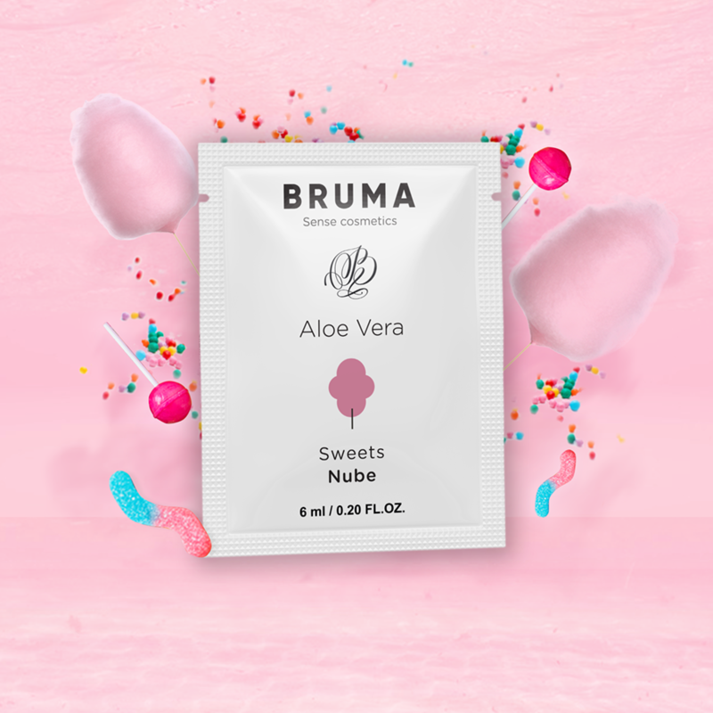 BRUMA - ALOE VERA GLEITGEL ZUCKERWATTE GESCHMACK 6 ML