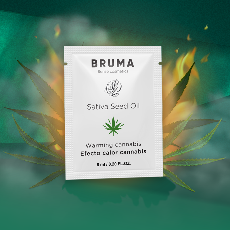 BRUMA - SATIVA-SAMENÖL-GLEITGEL MIT WÄRMENDEM CANNABISGESCHMACK 6 ml