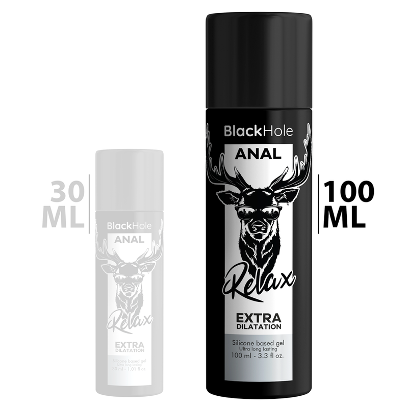 BLACK HOLE -  SCHWARZES LOCH-GEL-SILIKON-BASIS-ANAL-DILATION 100 ML