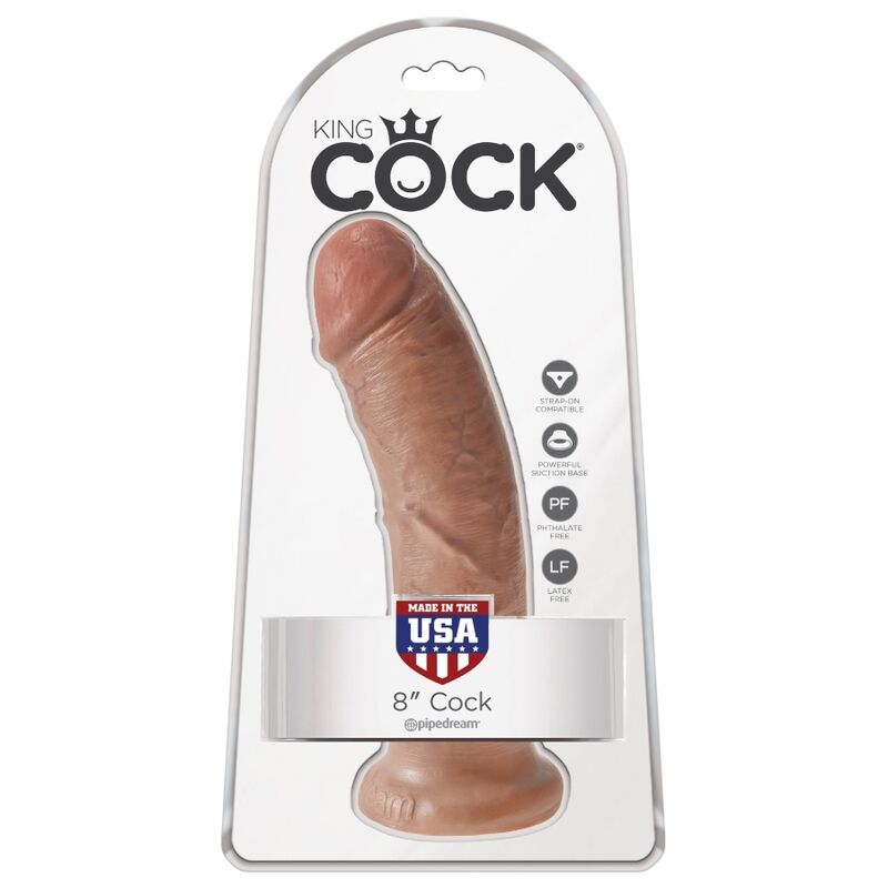 KING COCK - REALISTISCHER PENIS 19.5 CM KARAMELL