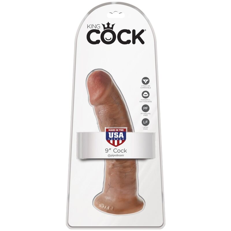 KING COCK - REALISTISCHER PENIS 21.7 CM KARAMELL