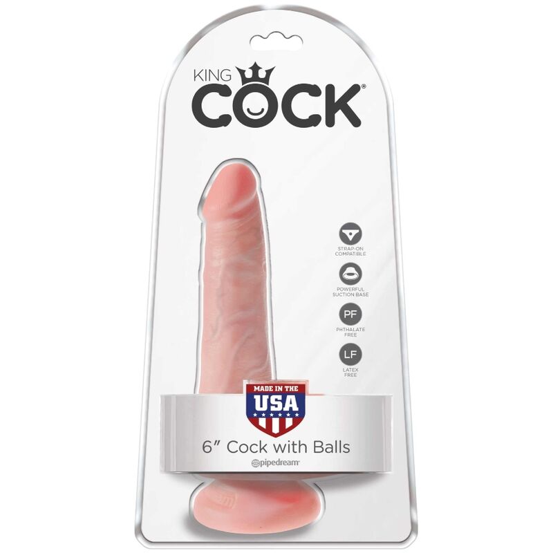 KING COCK - REALISTISCHER PENIS MIT EIER 13.5 CM LEICHT