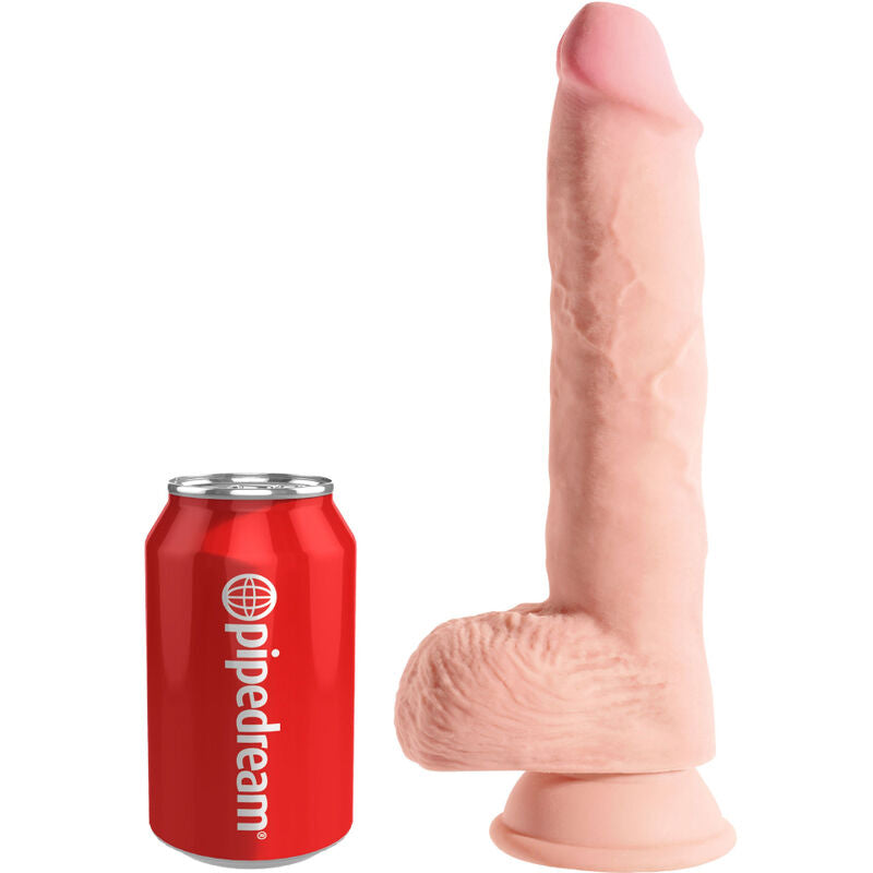 KING COCK - REALISTISCHER PENIS MIT EIER 19.4 CM LEICHT