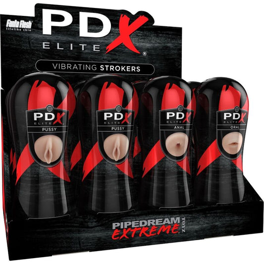 PDX ELITE - STROKER SET 12 EINHEITEN: 6X VAGINA, 3X ANO, 3X MUND