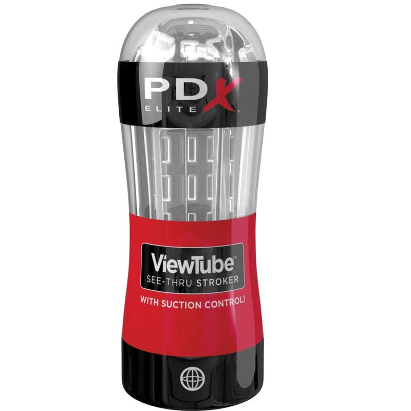 PDX ELITE - STROKER VIEWTUBE CONTROL SAUG TRANSPARENT