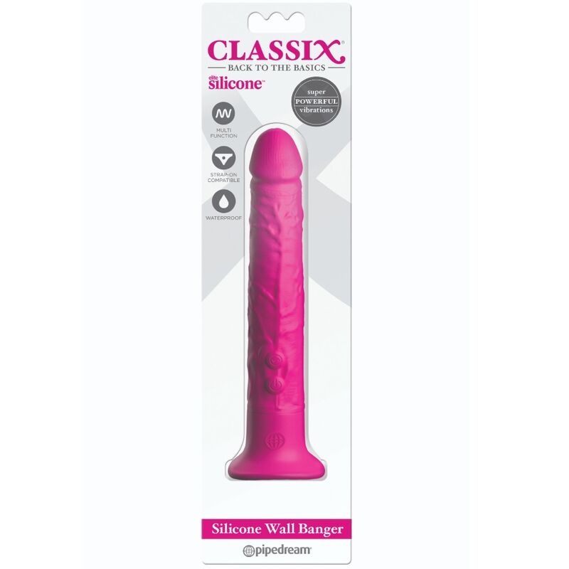 CLASSIX - WALL BANGER SILIKONDILDO 15 CM ROSA