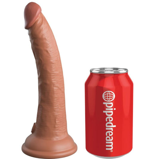 KING COCK - ELITE REALISTISCHER SILIKONDILDO 17.8 CM KARAMELL