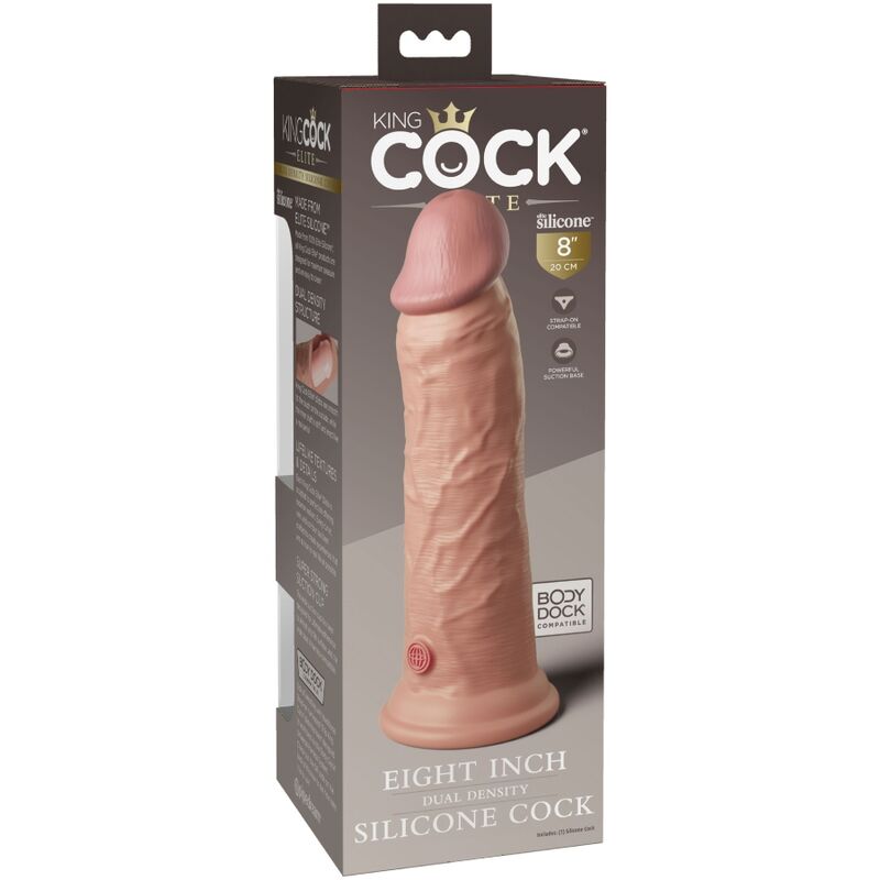 KING COCK - ELITE REALISTISCHER SILIKONDILDO 20.3 CM