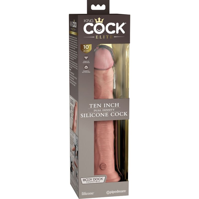 KING COCK - ELITE REALISTISCHER SILIKONDILDO 25.4 CM