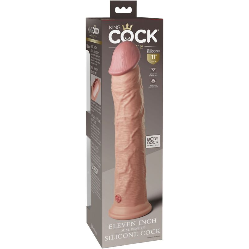 KING COCK - ELITE REALISTISCHER SILIKONDILDO 28 CM