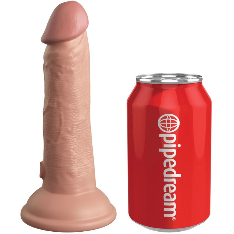 KING COCK - ELITE REALISTISCHER DILDO MIT VIBRATION UND SILIKON 15.2 CM